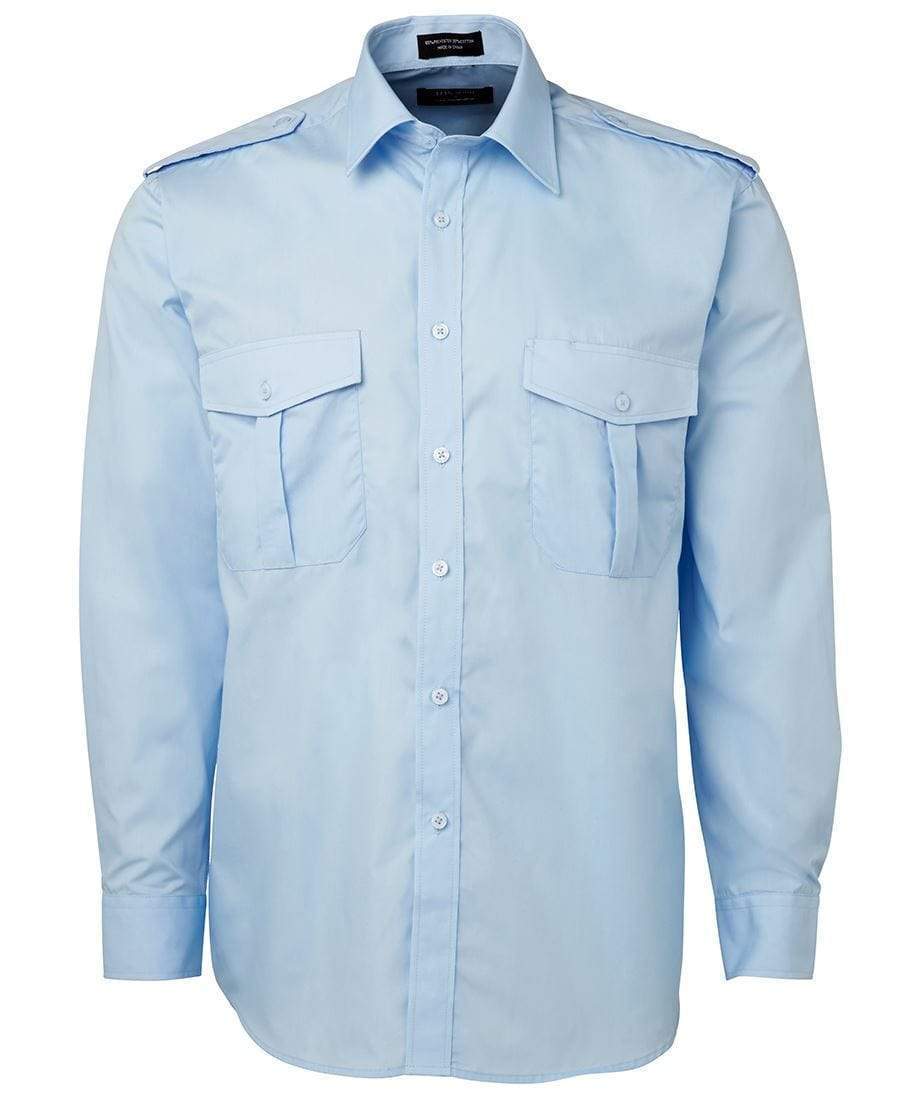 Jb's Wear Corporate Wear Blue Full Sleeves / XS JB'S Long Sleeve & Short Sleeve Epaulette Shirt 6E